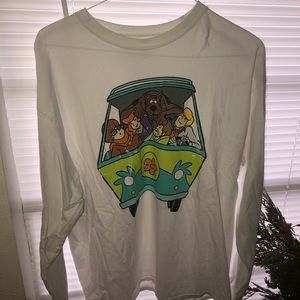 Long sleeve white scooby-doo shirt
